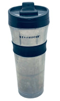 Starbucks (Shows Wear) 2014 Stainless Travel Mug w/ Rubber Grip 16 oz