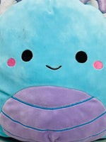 Squishmallows 10" Heather Teal Dragonfly LT WEAR / STAINING Freshly Laundered
