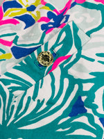 Lilly Pulitzer Skort Blue & Pink Florals Ladies Small