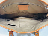 Coach F13070 Hampton Sachel Purse Yellow/Gold Signature Large Purse SHOWS WEAR/STAINING 12" x 10"