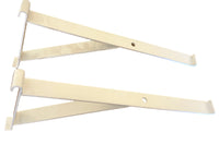 2 PC 12 inch White Contemporary Shelf Bracket for Wire Grid