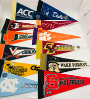 LT WEAR Atlantic Coast Conference (ACC) 9" x 4" Mini College Pennants 12 pcs