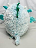 Squishmallows 2022 12"  Lorelai Blue Fuzzy Dragon LT WEAR Freshly Laundered