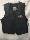 Burk's Bay "Stay Army Special Forces Group" Leather Vest Mens XL