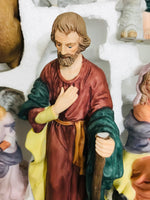 COMPLETE Kirklands Signature 13 PC Nativity Set BROKEN HAND/STAFF
