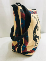 AUTHENTIC Soutwestern Kokopelli Tote Bag Woven 17" x 12"