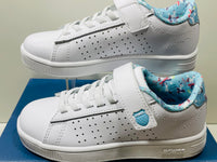 K-Swiss Shoes Court Casper White Unicorn Accent Girls 12.5