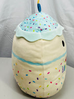 Squishmallows  14" Happy Birthday Cupcake LT WEAR/Stain Freshly Laundered