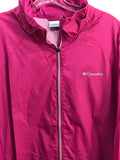 Columbia Full Zip Windbreaker Pink Ladies XXL