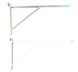 2 PC 12 inch White Contemporary Shelf Bracket for Wire Grid