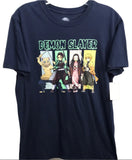 Demon Slayer Graphic Tee Black Adult M