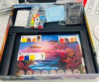 EUC COMPLETE Bob Ross Art of the Chill Board Game