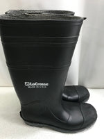 LaCrosse Black Rubber Boots Mens 8